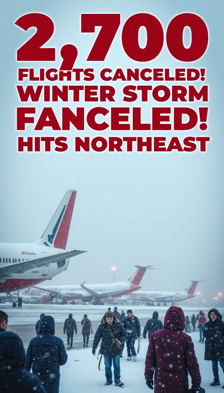 Winter Storm Chaos: Over 2,700 Flights Canceled Across Northeast And ...