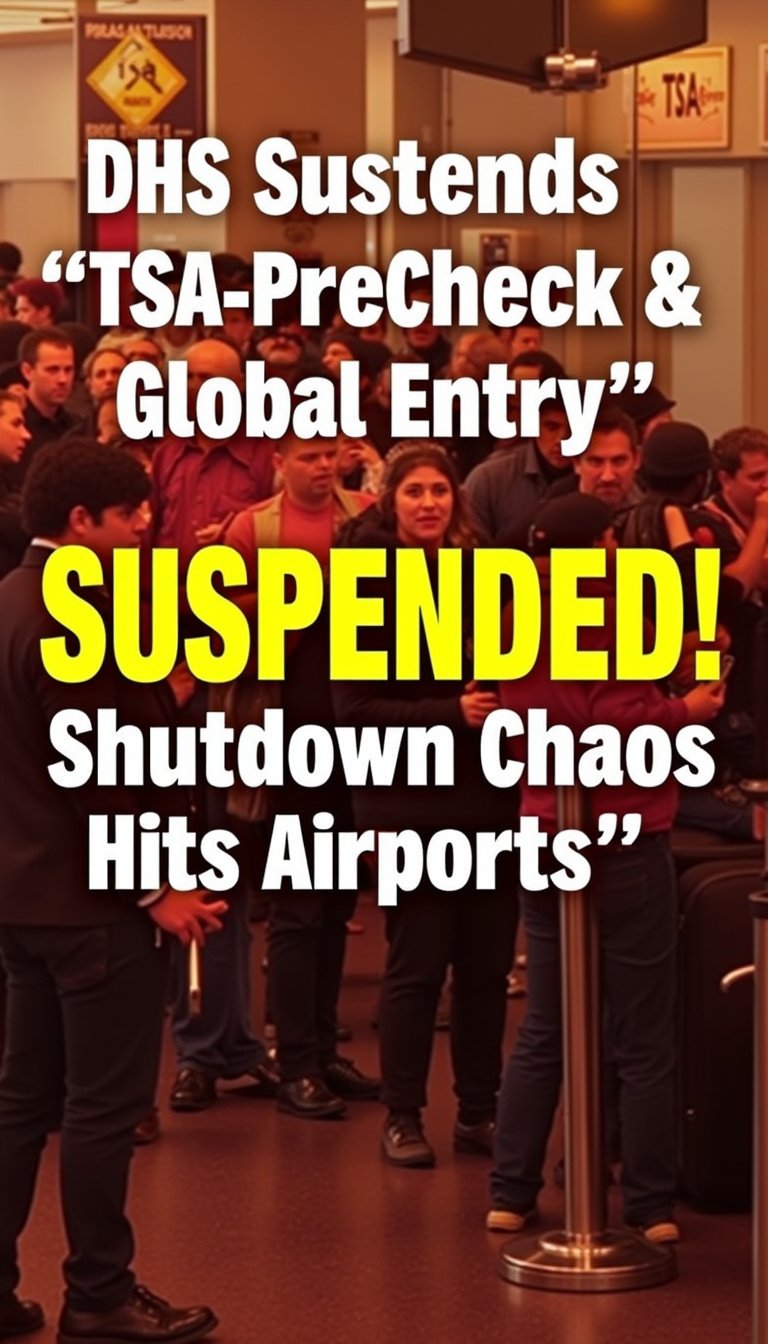 DHS Suspends TSA PreCheck And Global Entry Amid Ongoing Partial ...