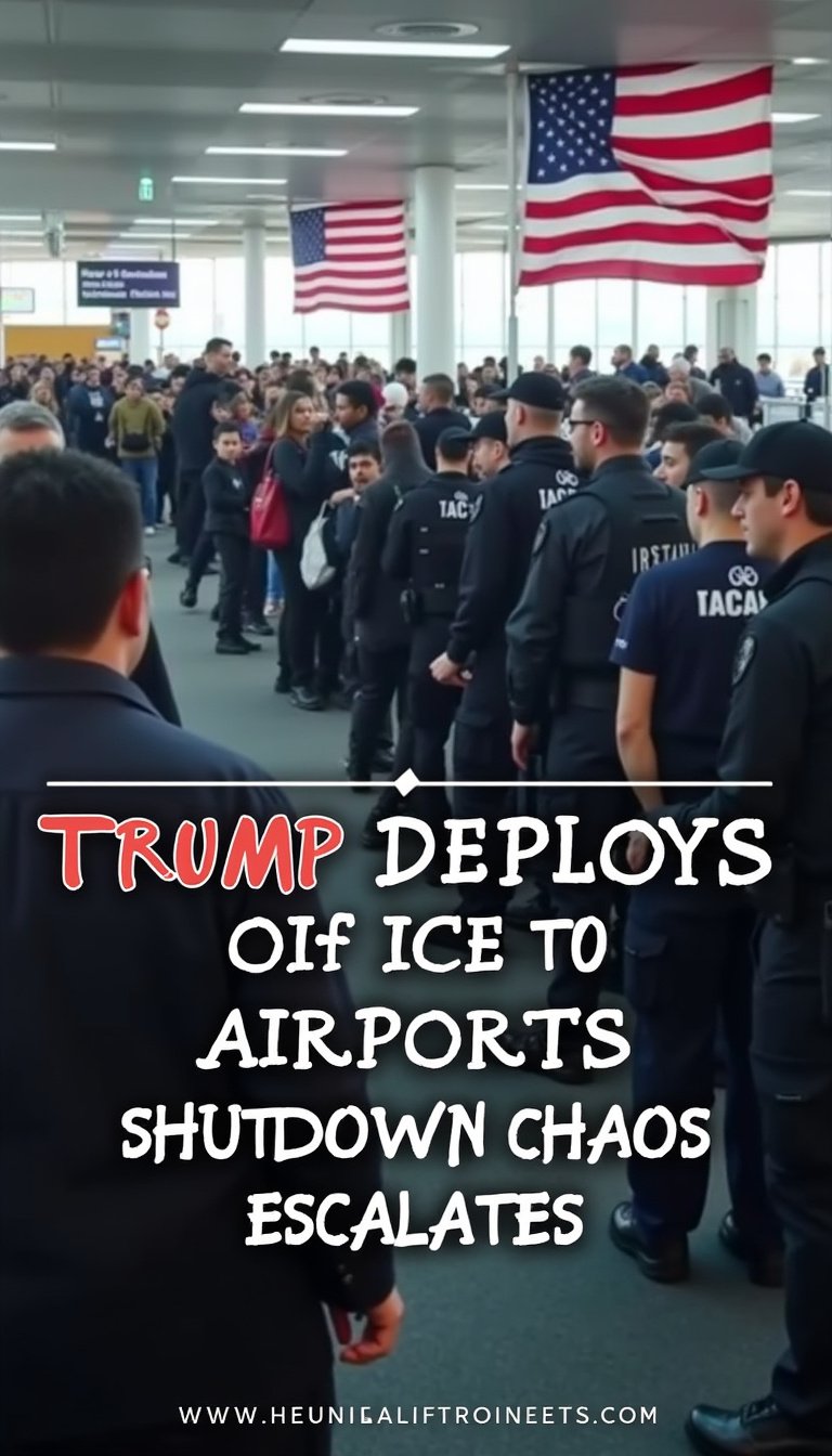 Trump Orders ICE Agents To Airports Amid Prolonged DHS Shutdown Crisis ...